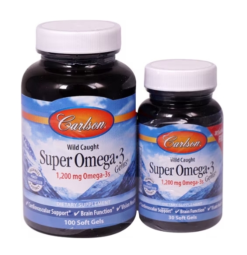 Carlson - Super Omega-3 Gems + CoQ10 30 Soft Gels