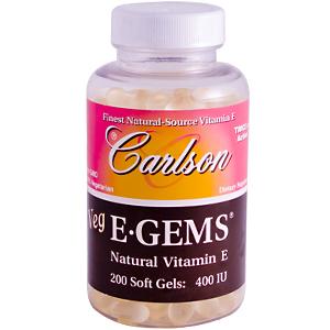 Carlson - Veg E-Gems 400 IU 200 Soft Gel