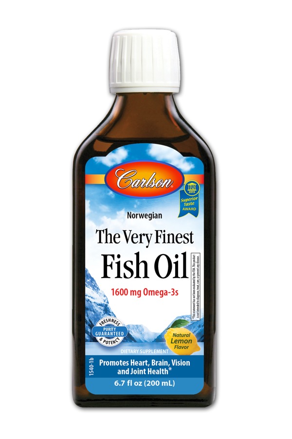 Carlson - The Very Finest Fish Oil, Lemon 200 mL