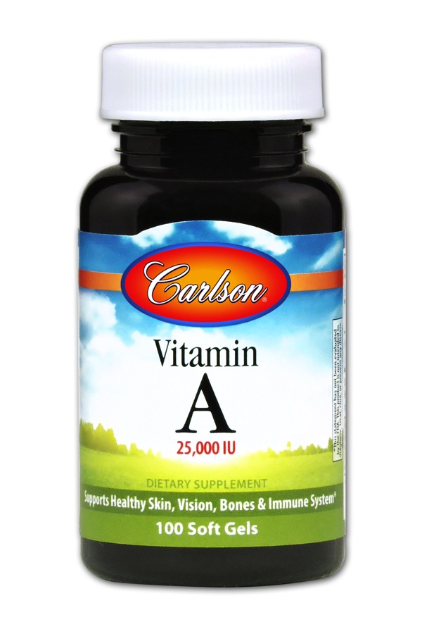 Carlson - Vitamin A 25,000 IU 100 Soft Gels