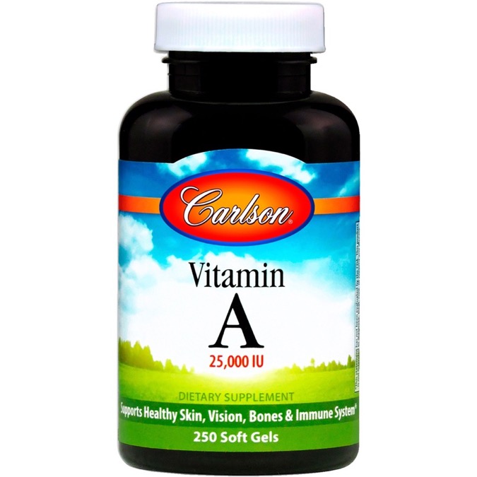 Carlson - Vitamin A 25,000 IU 250 Soft Gels
