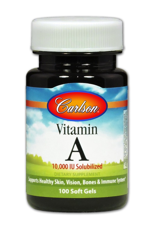 Carlson - Vitamin A Soluble 10,000 IU 100 Soft Gels