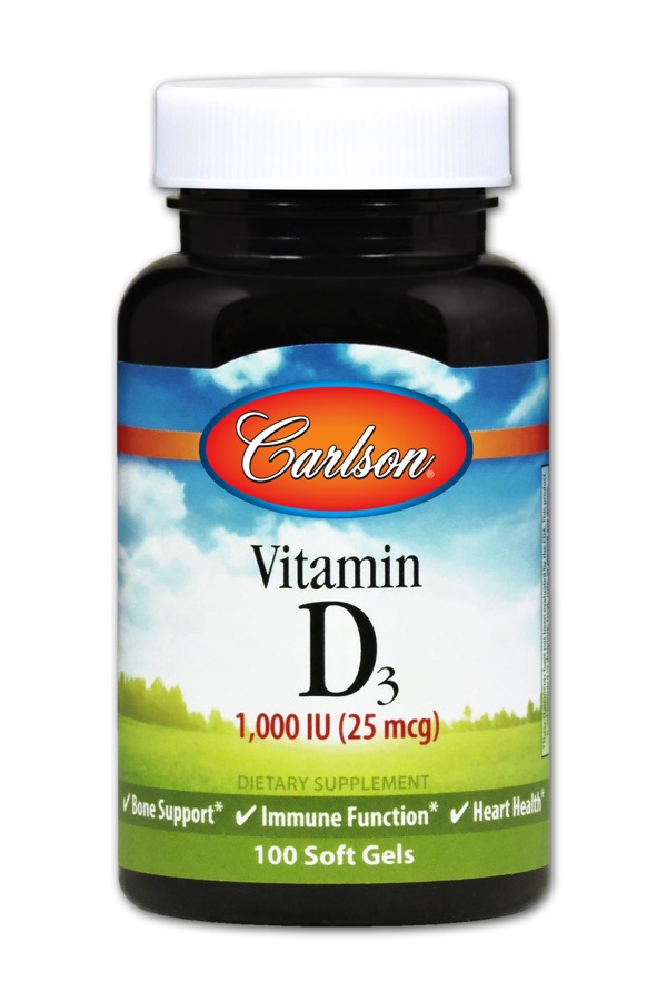 Carlson - Vitamin D3 1,000 IU 100 Soft Gels