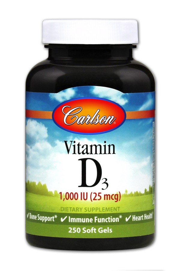 Carlson - Vitamin D3 1,000 IU 250 Soft Gels