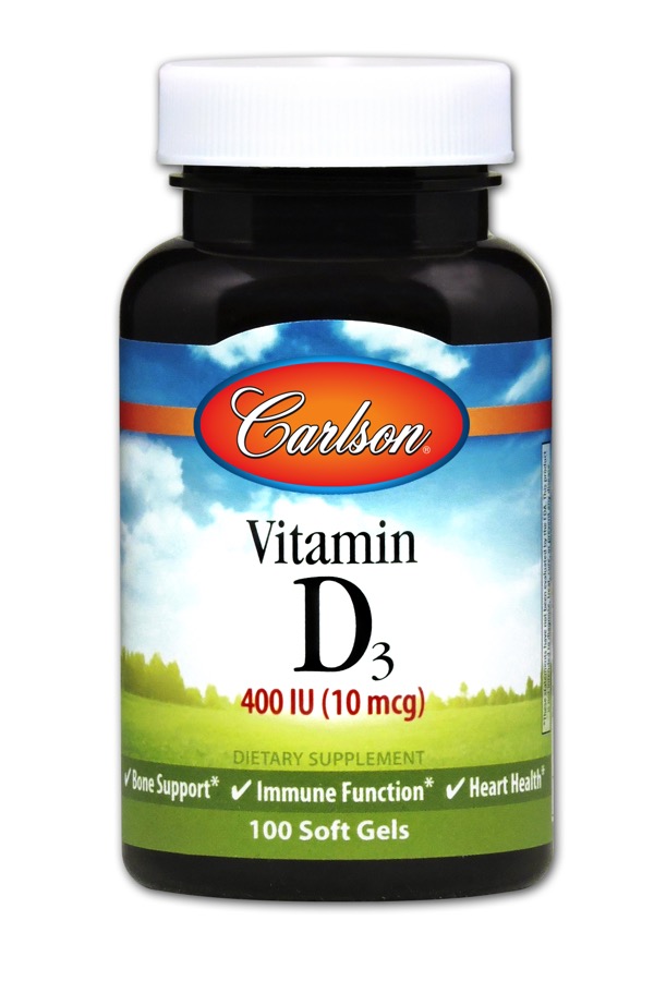 Carlson - Vitamin D3 400 IU 100 Soft Gels     TEMPORARILY UNAVAILABLE