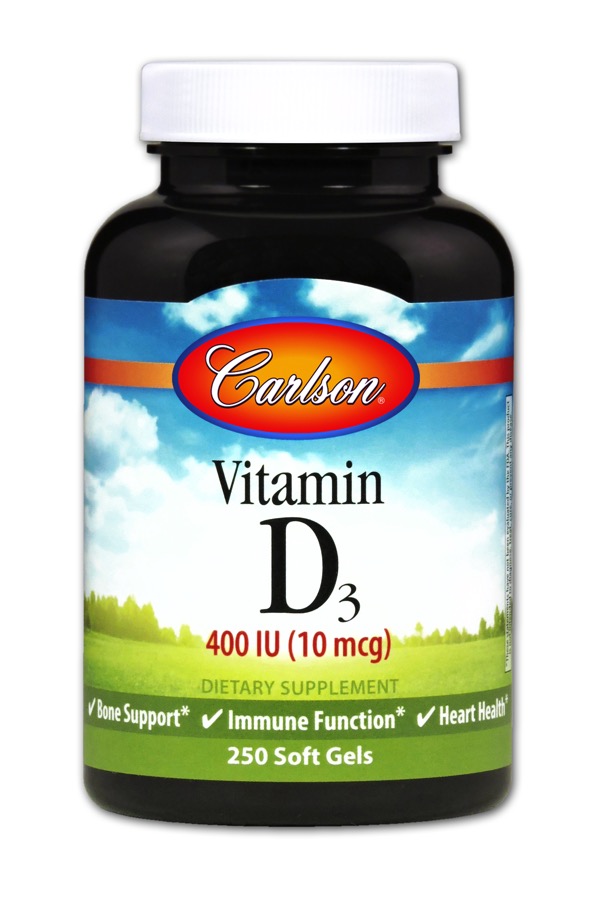 Carlson - Vitamin D3 400 IU 250 Soft Gels-UNAVAILABLE