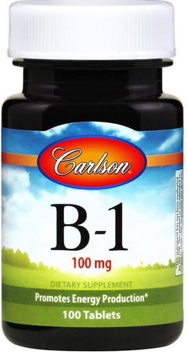Carlson - Vitamin B-1 100mg 100 Tablets
