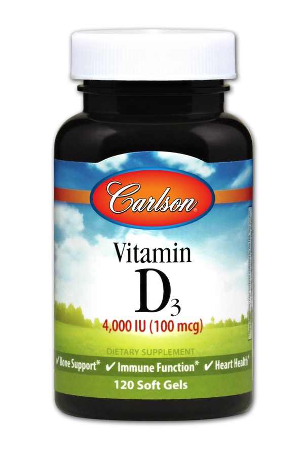 Carlson - Vitamin D3 4,000 IU 120 Soft Gels