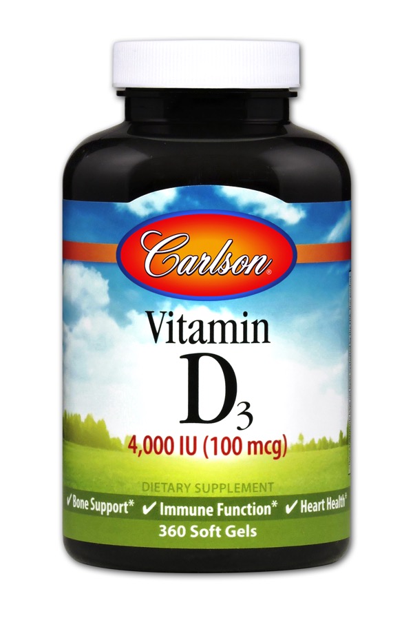 Carlson - Vitamin D3 4,000 IU 360 Soft Gels