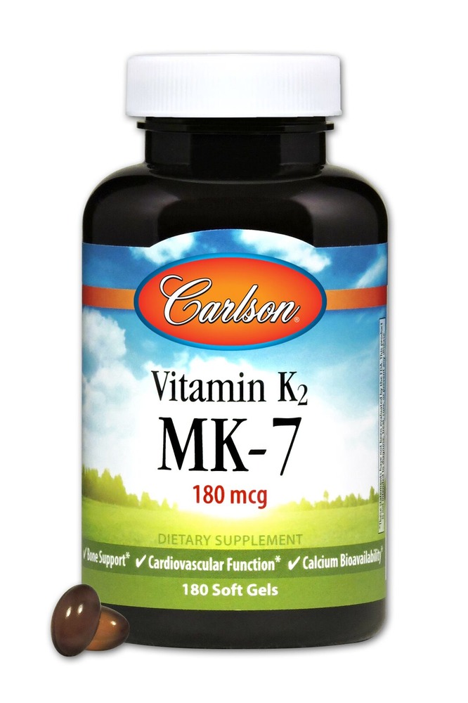 Carlson - Vitamin K2 as MK-7 180 mcg 180 Soft Gels