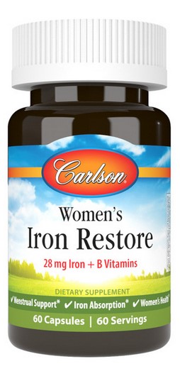 Carlson - (new) Women's Iron Restore 60 Capsules