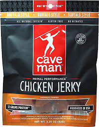 Caveman Foods Caveman Jerky Spicy Bbq3.5Oz12 pieces