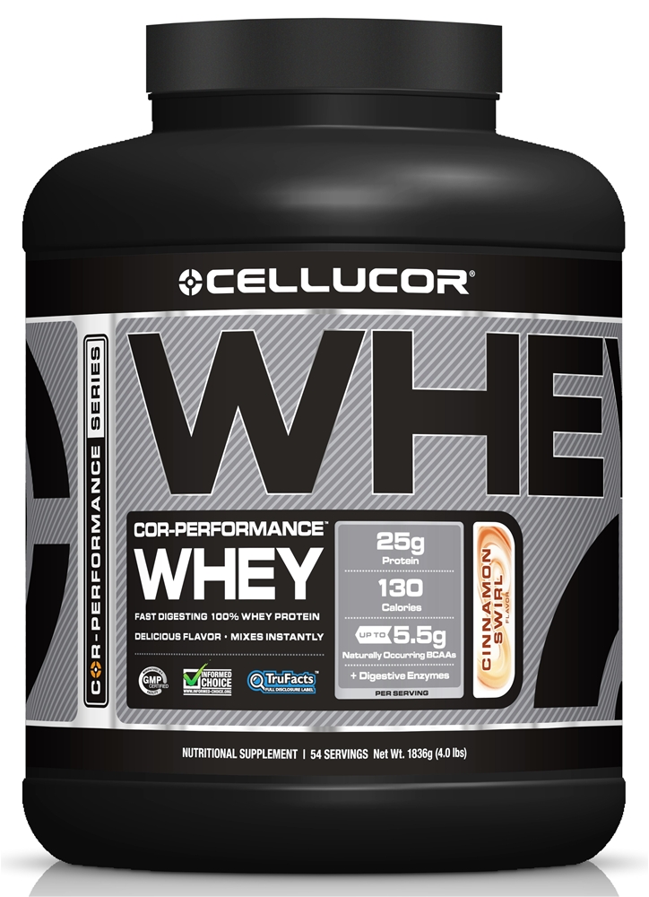 Cellucor - Cor-Performance Whey Protein Cinnamon Swirl 4Lb    TEMPORARILY UNAVAILABLE