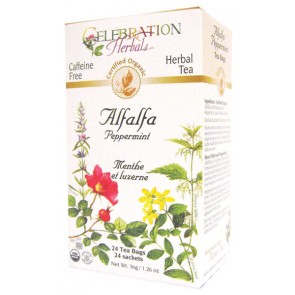 Celebration Herbals - Alfalfa Peppermint Tea Organic 24 bag