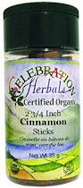 Celebration Herbals - Cinnamon Sticks 2.75 inch Organic 2.75 in