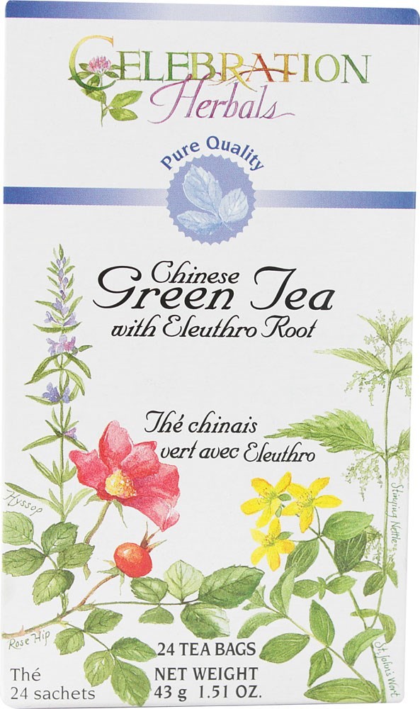 Celebration Herbals - Green Tea Chinese w/ Eleuthero 24 bag