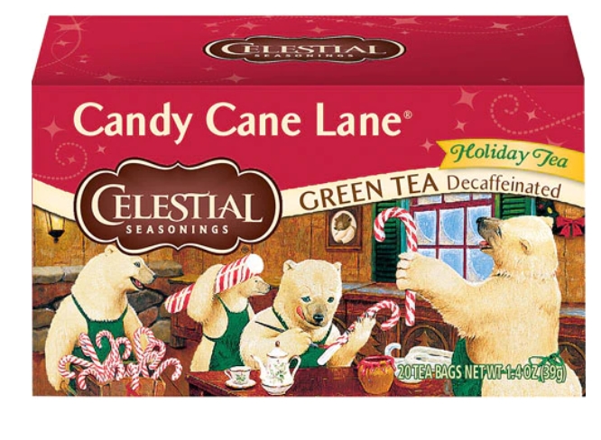 Celestial Seasonings Candy Cane Lane Decaf 18 Bags