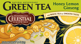 Celestial Seasonings Honey Lemon Ginseng Green Tea 20 BAG      TEMPORARILY UNAVAILABLE