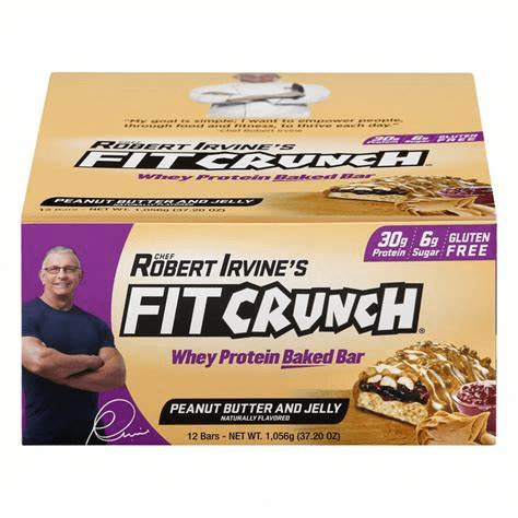Chef Robert Irvine Fit Crunch 88g  Peanut Butter and Jelly 12 Bars