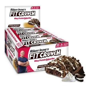 Chef Robert Irvine Fit Crunch Bar 88G Cookies & Cream 12 Bars      TEMPORARILY UNAVAILABLE