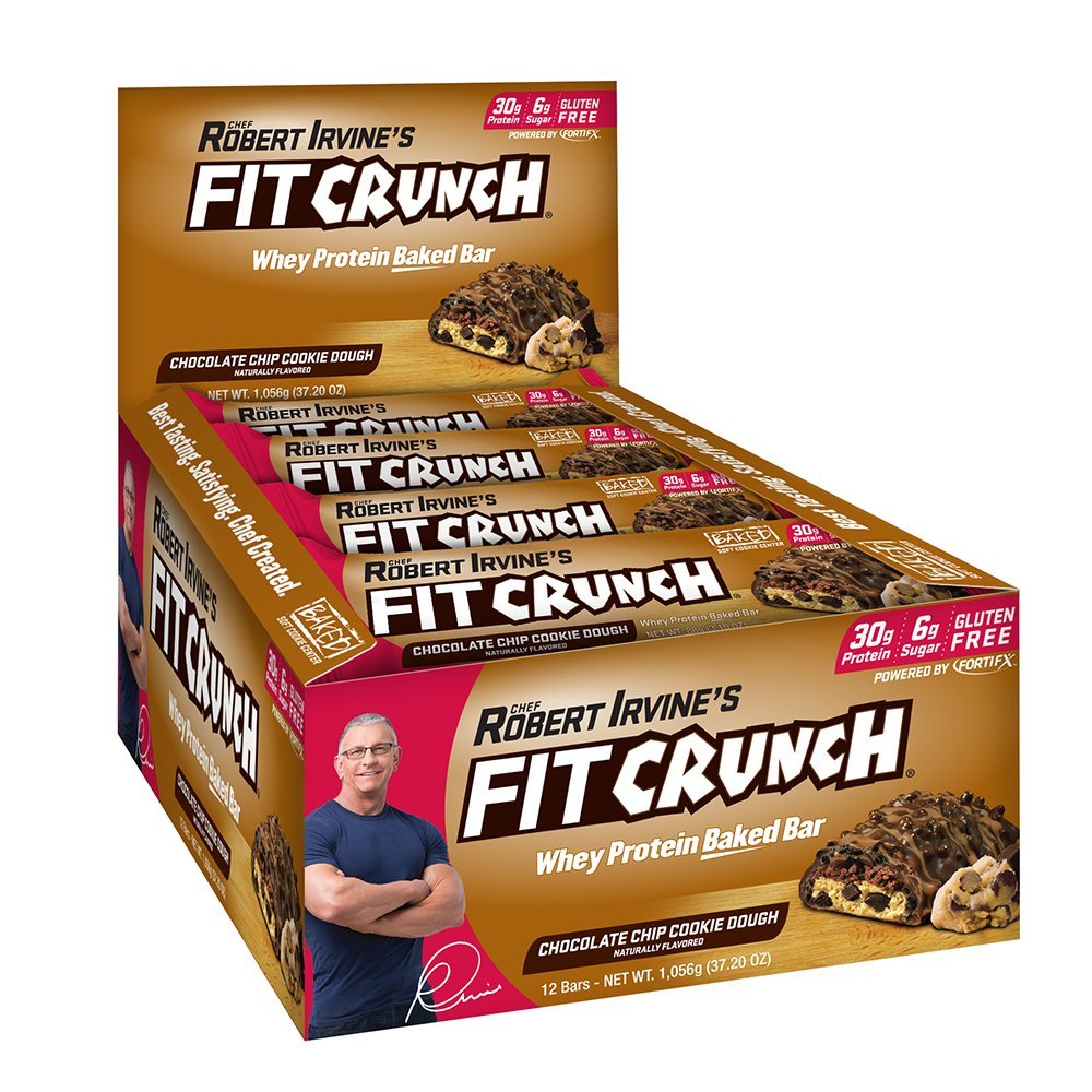 Chef Robert Irvine Fit Crunch Bar 88G Cookie Dough 12 Bars