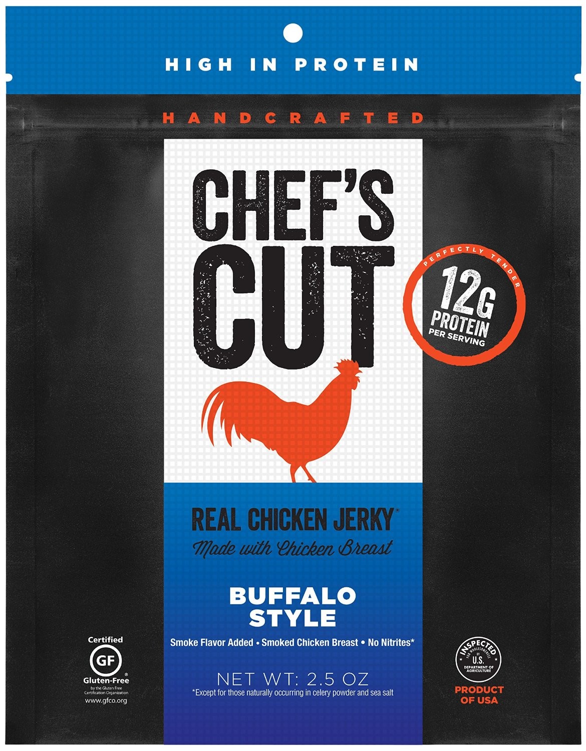 Chef's Cut Real Jerky Ccj Chicken Jerky 1/2.5Oz Buffalo      TEMPORARILY UNAVAILABLE