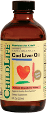ChildLife Essentials Cod Liver Oil Strawberry 8 oz