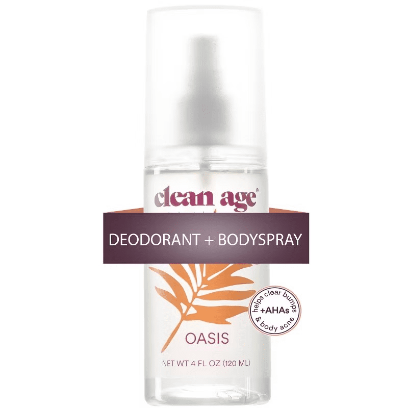Clean Age Deodorant Spray Oasis 4Oz