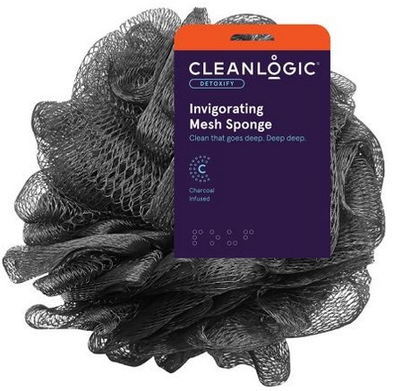 Clean Logic - Detoxify Invigorating  Mesh Sponge Charcoal Infused