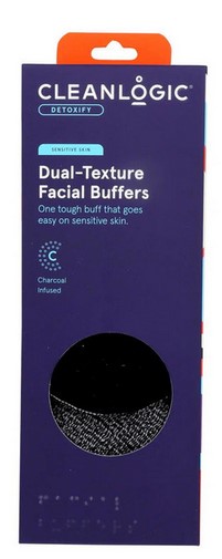 Clean Logic - Dual-Texture Facial Buffers 3 ct