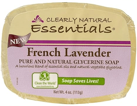 Clearly Natural  Glycerine Bar Soap French Lavender 4 oz
