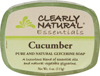 Clearly Natural Glycerine Soap Bar Cucumber 4 OZ