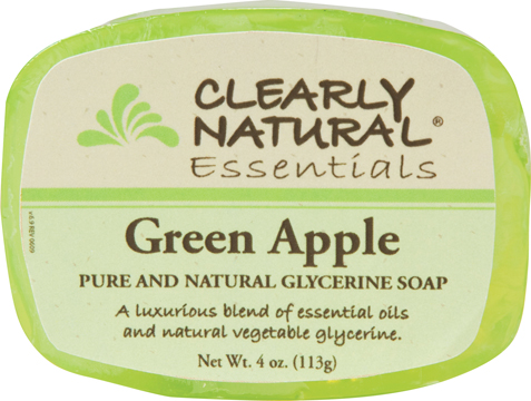 Clearly Natural Glycerine Soap Bar Green Apple 4 oz  -TEMP UNAVAILABLE