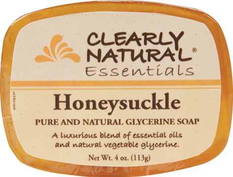 Clearly Natural Glycerine Soap Bar Honeysuckle 4 OZ