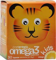 Coromega Omega 3 Kids Orange Squeeze 30 Packets-OUT OF STOCK