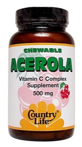 Country Life Acerola + C 500 mg 90 Wafer-OUT OF STOCK