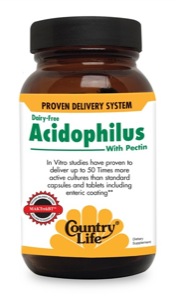 Country Life Acidophilus With Pectin C 250 Vegicaps