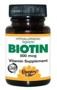 Country Life Biotin 500 Mcg. 100 Tabs