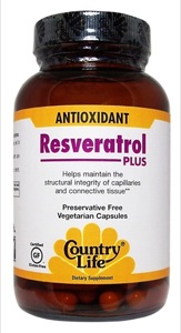 Country Life Bonus Pack Resveratrol 60 Vegicaps