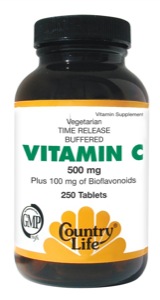 Country Life C W/Rh 500Mg.&Cit.Bio. 250 Tabs