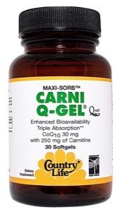 Country Life Carni Q-Gel 30 Softgels