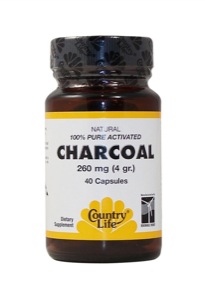 Country Life Charcoal Capsules 40 Caps