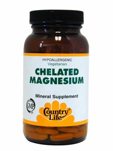 Country Life Chelated Magnesium 250Mg. 180 Tabs