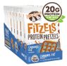 Lenny & Larry Fitzels Protein Pretzels Box of 8 bags Caramel Fix Flavored
