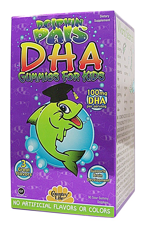Country Life Dolphin Pals DHA For Kids 90 Gummies   TEMPORARELY UNAVAILABLE 