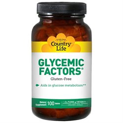 Country Life Glycemic Factors 100's Tabs      TEMPORARILY UNAVAILABLE