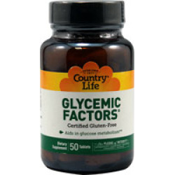 Country Life Glycemic Factors 50'S Tabs-UNAVAILABLE