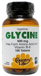 Country Life Glycine 500 Mg W/B-6 100 Tabs     TEMPORARILY UNAVAILABLE