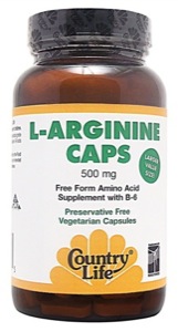 Country Life L-Arginine 500 Mg Caps W/B-6 50 Vegicaps