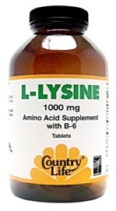 Country Life L-Lysine 1000 W/B-6 50 Tabs